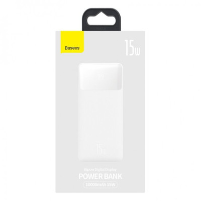Внешний Aккумулятор Baseus Bipow Digital 15W 10000mAh Белый (PPDML-I02) Внешний Aккумулятор Baseus Bipow Digital 15W 10000mAh Белый (PPDML-I02)