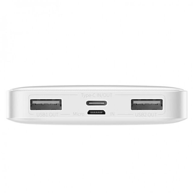 Зовнішній акумулятор Baseus Bipow Digital 15W 10000mAh Білий (PPDML-I02)