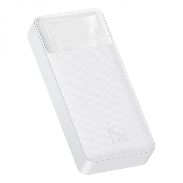 Внешний Aккумулятор Baseus Bipow Digital 15W 20000mAh Белый (PPDML-J02)