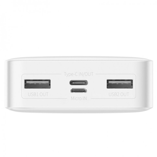 Внешний Aккумулятор Baseus Bipow Digital 15W 20000mAh Белый (PPDML-J02)