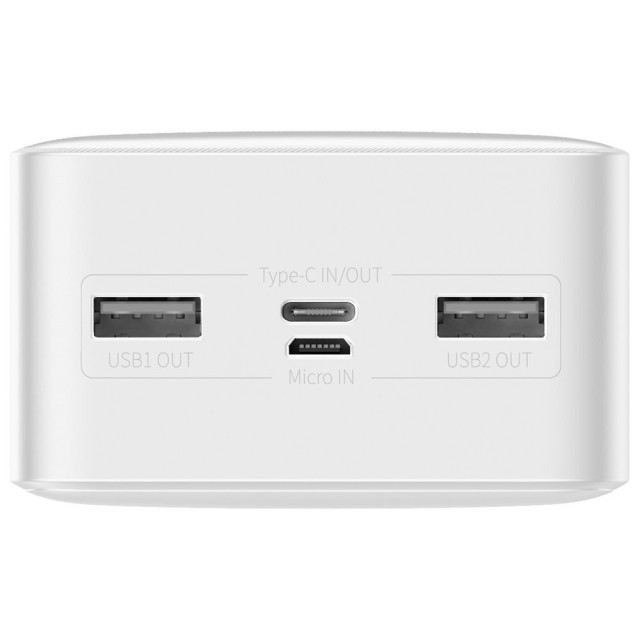 Зовнішній акумулятор Baseus Bipow Digital Display 30000mAh 15W Білий (PPDML-K02) Зовнішній акумулятор Baseus Bipow Digital Display 30000mAh 15W Білий (PPDML-K02)