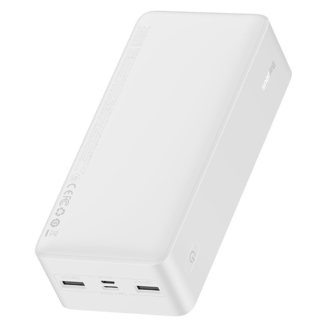 Зовнішній акумулятор Baseus Bipow Digital Display 30000mAh 15W Білий (PPDML-K02) Зовнішній акумулятор Baseus Bipow Digital Display 30000mAh 15W Білий (PPDML-K02)