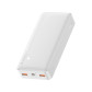 Зовнішній акумулятор Baseus Bipow Digital Display QC 20W 20000mAh Білий PPDML-M02 Зовнішній акумулятор Baseus Bipow Digital Display QC 20W 20000mAh Білий PPDML-M02