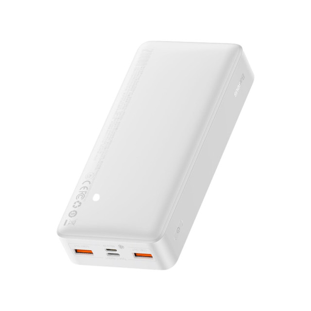 Зовнішній акумулятор Baseus Bipow Digital Display QC 20W 20000mAh Білий PPDML-M02 Зовнішній акумулятор Baseus Bipow Digital Display QC 20W 20000mAh Білий PPDML-M02