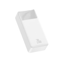 Внешний аккумулятор Baseus Bipow Digital Display QC 20W 30000mAh Белый PPDML-N02 Внешний аккумулятор Baseus Bipow Digital Display QC 20W 30000mAh Белый PPDML-N02