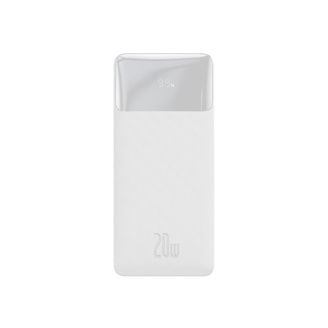 Внешний аккумулятор Baseus Bipow Digital Display QC 20W 30000mAh Белый PPDML-N02