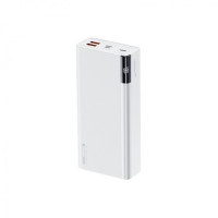 Зовнішній акумулятор Remax Riji 22.5W QC+PD 30000mAh Белый (RPP-257) Зовнішній акумулятор Remax Riji 22.5W QC+PD 30000mAh Белый (RPP-257)