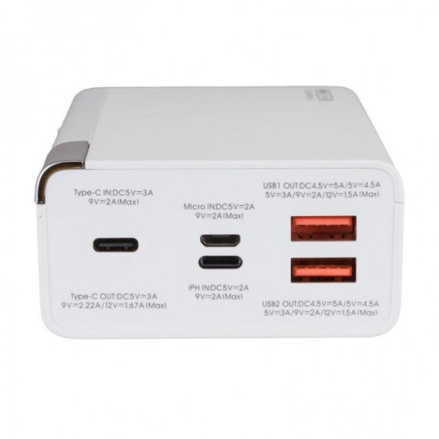 Внешний аккумулятор Remax Riji 22.5W QC+PD 30000mAh Белый (RPP-257) Внешний аккумулятор Remax Riji 22.5W QC+PD 30000mAh Белый (RPP-257)