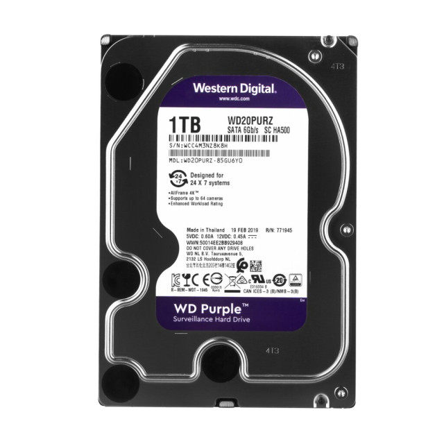 Жорсткий диск Western Digital 1TB Purple (WD10PURZ) Жорсткий диск Western Digital 1TB Purple (WD10PURZ)