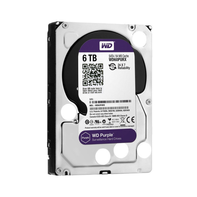 Жесткий диск Western Digital 6TB Purple (WD60PURX) Жесткий диск Western Digital 6TB Purple (WD60PURX)
