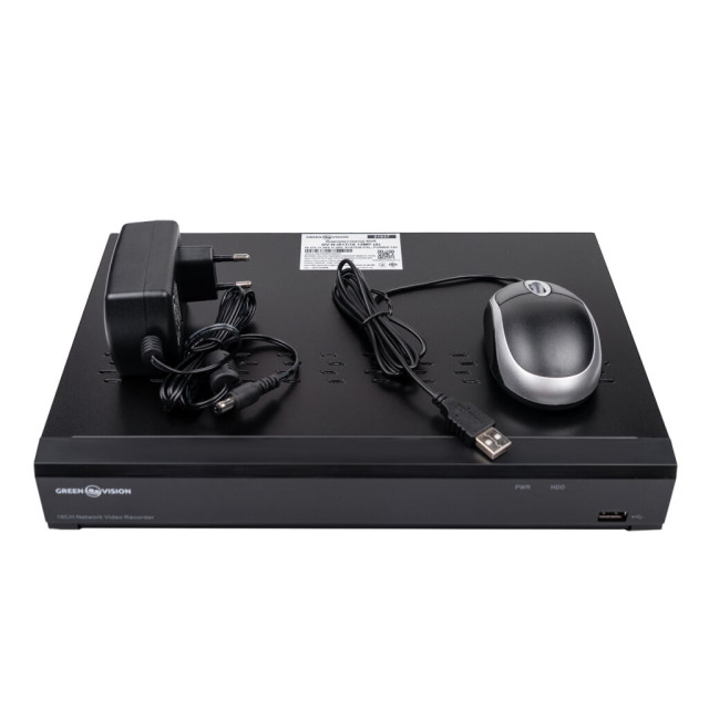 IP відеореєстратор 16-канальний 12MP NVR GreenVision GV-N-I017/16 (A) IP відеореєстратор 16-канальний 12MP NVR GreenVision GV-N-I017/16 (A)
