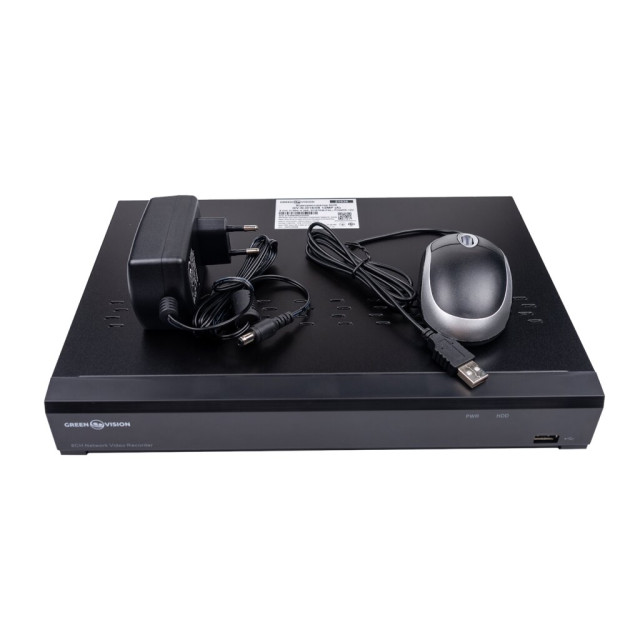 IP відеореєстратор 8-канальний 12MP NVR GreenVision GV-N-I016/08 (A) IP відеореєстратор 8-канальний 12MP NVR GreenVision GV-N-I016/08 (A)