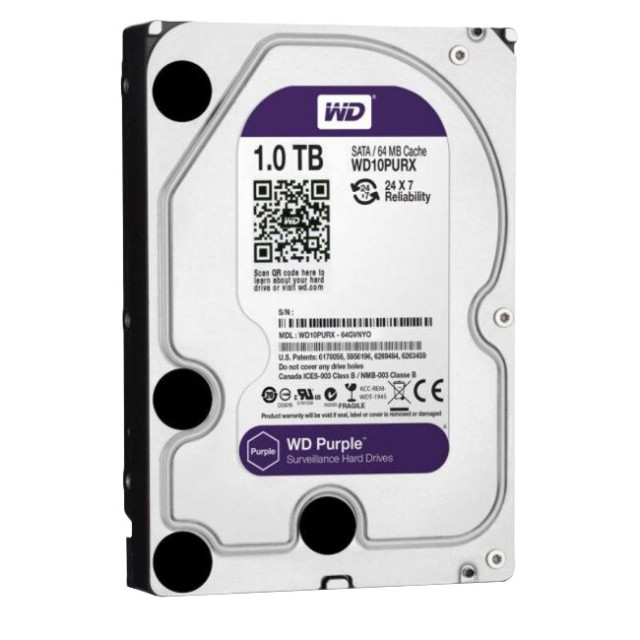 Жорсткий диск Western Digital 1TB Purple (WD10PURX) Жорсткий диск Western Digital 1TB Purple (WD10PURX)