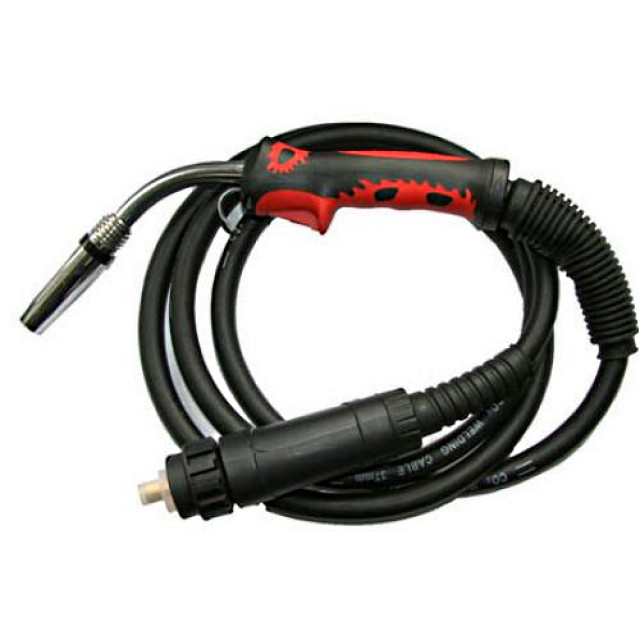 Горелка для полуавтоматической сварки Black Wolf MB-24KD, 3м