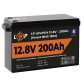 Акумулятор LogicPower LP LiFePO4 12V (12,8V) - 200 Ah (2560Wh) (Smart BMS 150А) з BT пластик Акумулятор LogicPower LP LiFePO4 12V (12,8V) - 200 Ah (2560Wh) (Smart BMS 150А) з BT пластик