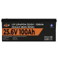 Аккумулятор LogicPower LP LiFePO4 24V (25,6V) - 100 Ah (2560Wh) (Smart BMS 100А) с BT пластик Аккумулятор LogicPower LP LiFePO4 24V (25,6V) - 100 Ah (2560Wh) (Smart BMS 100А) с BT пластик