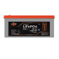 Акумулятор LogicPower LP LiFePO4 25,6V - 160 Ah (4096Wh) (BMS 200A/100А) пластик LCD Smart BT Акумулятор LogicPower LP LiFePO4 25,6V - 160 Ah (4096Wh) (BMS 200A/100А) пластик LCD Smart BT