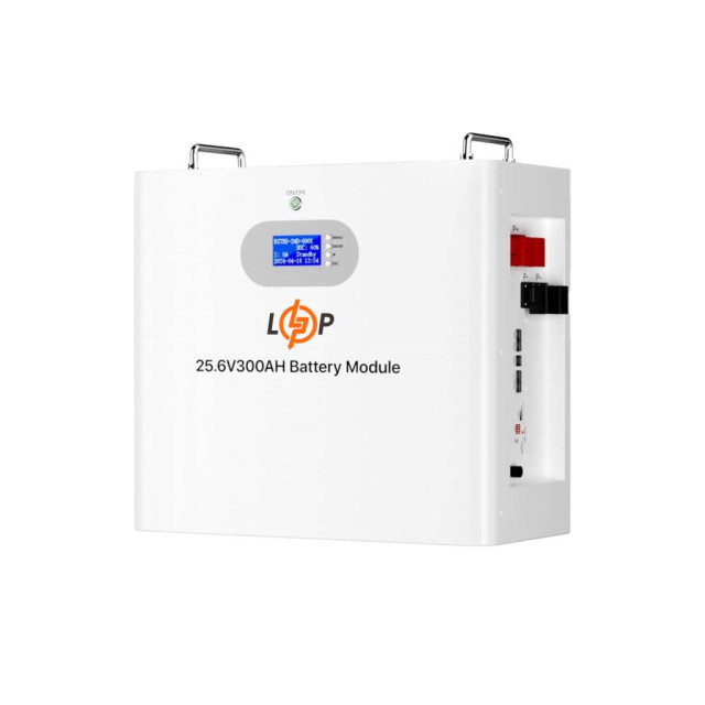 Акумулятор LogicPower LP LiFePO4 25,6V - 300 Ah 7680Wh (Smart BMS 200A) RS485/CAN Акумулятор LogicPower LP LiFePO4 25,6V - 300 Ah 7680Wh (Smart BMS 200A) RS485/CAN