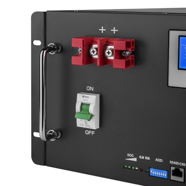 Аккумулятор LogicPower LP LiFePO4 48V (51,2V) - 100 Ah (5120Wh) (Smart BMS 100A) с LCD RM RS485/CAN