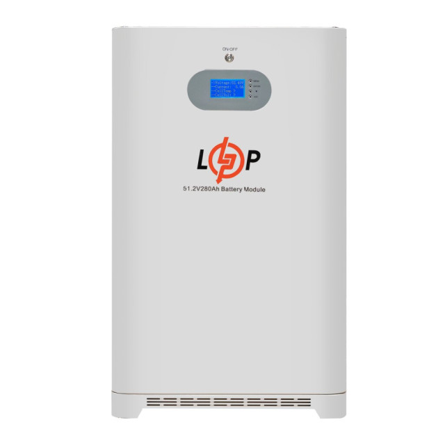 Акумулятор LogicPower LP LiFePO4 51,2V - 280 Ah (14336 Wh) (Smart BMS 200A) с LCD AB RS485/CAN Акумулятор LogicPower LP LiFePO4 51,2V - 280 Ah (14336 Wh) (Smart BMS 200A) с LCD AB RS485/CAN