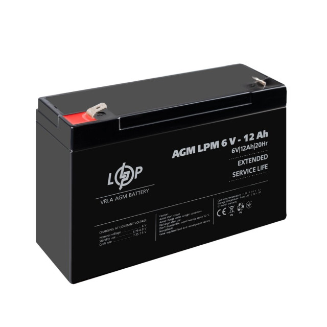 Розпродаж (4159) Акумулятор AGM LogicPower LPM 6V - 12 Ah (02-2024) Розпродаж (4159) Акумулятор AGM LogicPower LPM 6V - 12 Ah (02-2024)