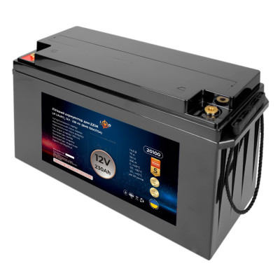 Акумулятор для ДБЖ LogicPower LiFePO4 12V-230 Ah BMS 150A/75A (LP20100) Акумулятор для ДБЖ LogicPower LiFePO4 12V-230 Ah BMS 150A/75A (LP20100)