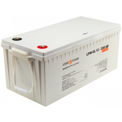Акумулятор гелевий Logicpower LPM-GL 12 - 200 AH Акумулятор гелевий Logicpower LPM-GL 12 - 200 AH