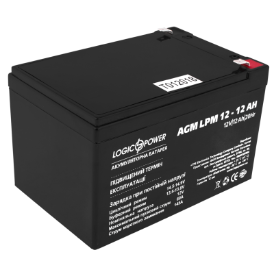 Акумулятор Logicpower AGM LPM 12 - 12 AH