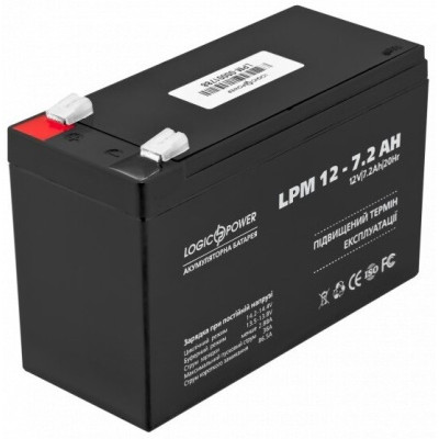 Акумулятор Logicpower AGM LPM 12 - 7,2 AH