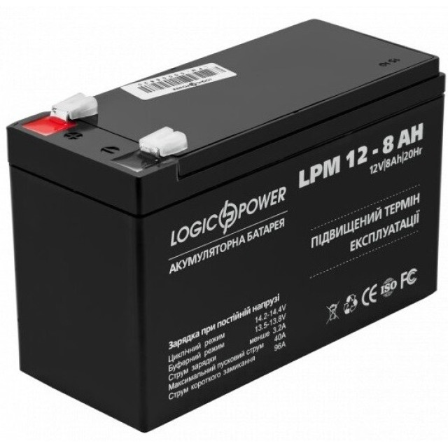 Аккумулятор Logicpower AGM LPM 12 - 8.0 AH Аккумулятор Logicpower AGM LPM 12 - 8.0 AH