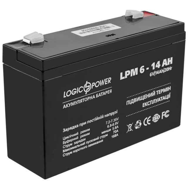 Акумулятор Logicpower AGM LPM 6-14 AH