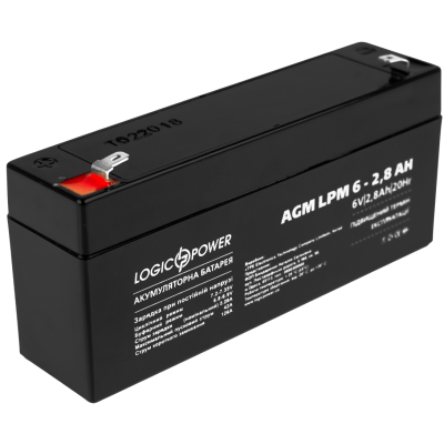 Акумулятор Logicpower AGM LPM-6-2.8 AH Акумулятор Logicpower AGM LPM-6-2.8 AH
