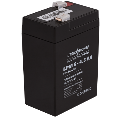 Акумулятор Logicpower AGM LPM 6-4.5 AH Акумулятор Logicpower AGM LPM 6-4.5 AH