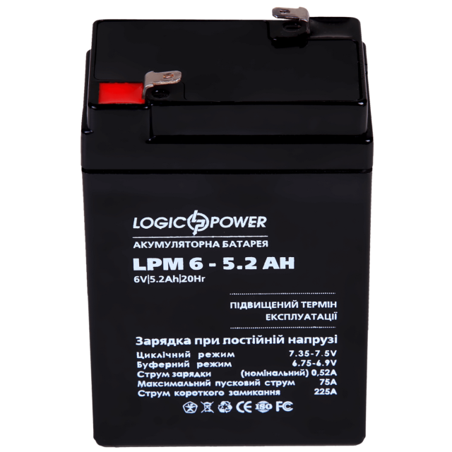 Аккумулятор Logicpower AGM LPM 6-5.2 AH