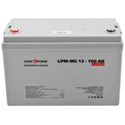 Акумулятор мультигелевий Logicpower AGM LPM-MG 12 - 100 AH Акумулятор мультигелевий Logicpower AGM LPM-MG 12 - 100 AH
