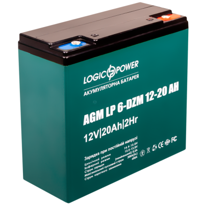 Тяговий свинцево-кислотний акумулятор Logicpower LP 6-DZM-20 Тяговий свинцево-кислотний акумулятор Logicpower LP 6-DZM-20