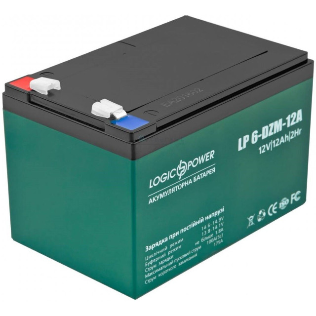 Тяговый свинцово-кислотный аккумулятор Logicpower LP 6-DZM-12 Тяговый свинцово-кислотный аккумулятор Logicpower LP 6-DZM-12