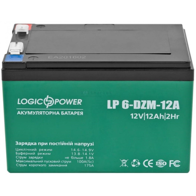 Тяговый свинцово-кислотный аккумулятор Logicpower LP 6-DZM-12 Тяговый свинцово-кислотный аккумулятор Logicpower LP 6-DZM-12