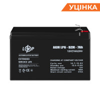 Распродажа (16152) Тяговый свинцово-кислотный AGM аккумулятор LogicPower LP 6-DZM-7 Ah (07-2023)