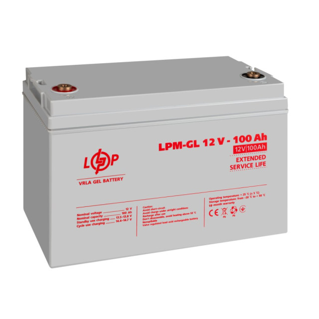 Аккумулятор гелевый LogicPower LPM-GL 12V - 100 Ah