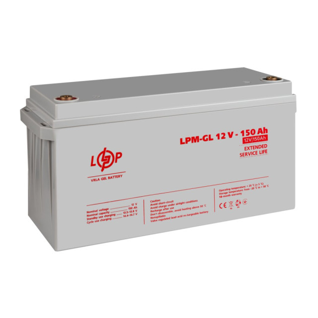 Акумулятор гелевий LogicPower LPM-GL 12V - 150 Ah Акумулятор гелевий LogicPower LPM-GL 12V - 150 Ah