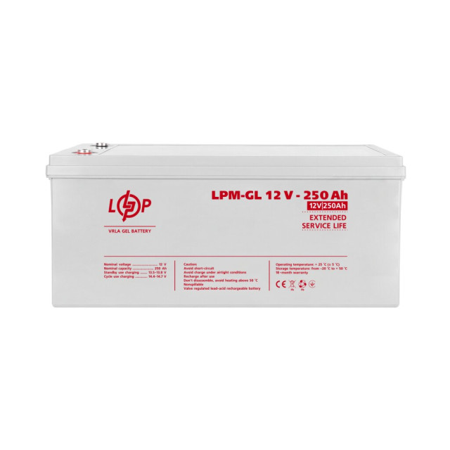 Аккумулятор гелевый LogicPower LPM-GL 12V - 250 Ah