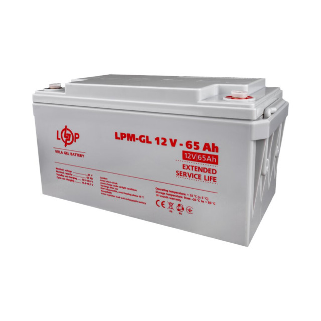 Аккумулятор гелевый LogicPower LPM-GL 12V - 65 Ah Аккумулятор гелевый LogicPower LPM-GL 12V - 65 Ah