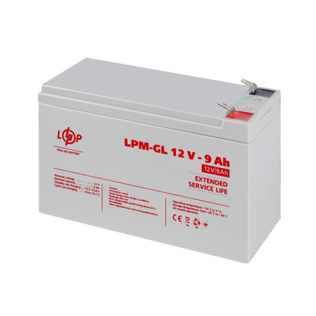 Акумулятор гелевий LogicPower LPM-GL 12V - 9 Ah