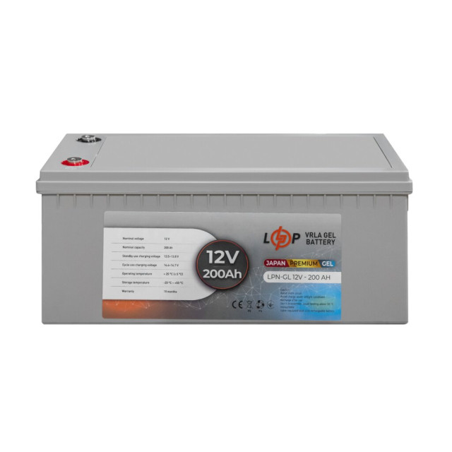 Акумулятор гелевий LogicPower LPN-GL 12V - 200 Ah (JAPAN)