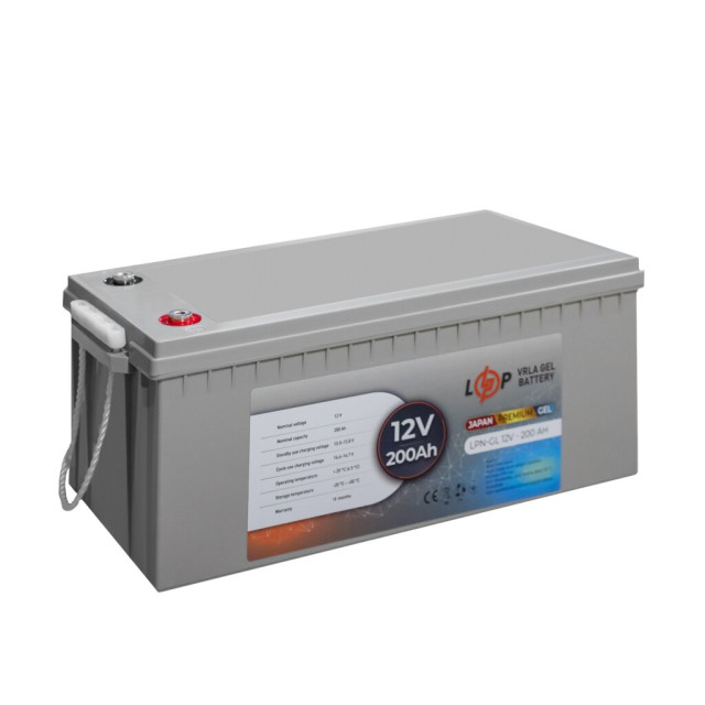 Акумулятор гелевий LogicPower LPN-GL 12V - 200 Ah (JAPAN)