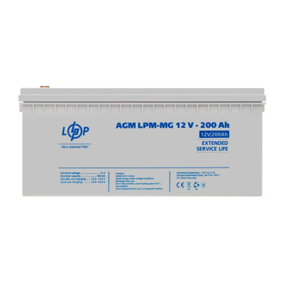 Акумулятор мультигелевий LogicPower LPM-MG 12V - 200 Ah