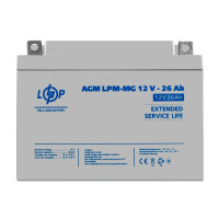 Акумулятор мультигелевий LogicPower LPM-MG 12V - 26 Ah