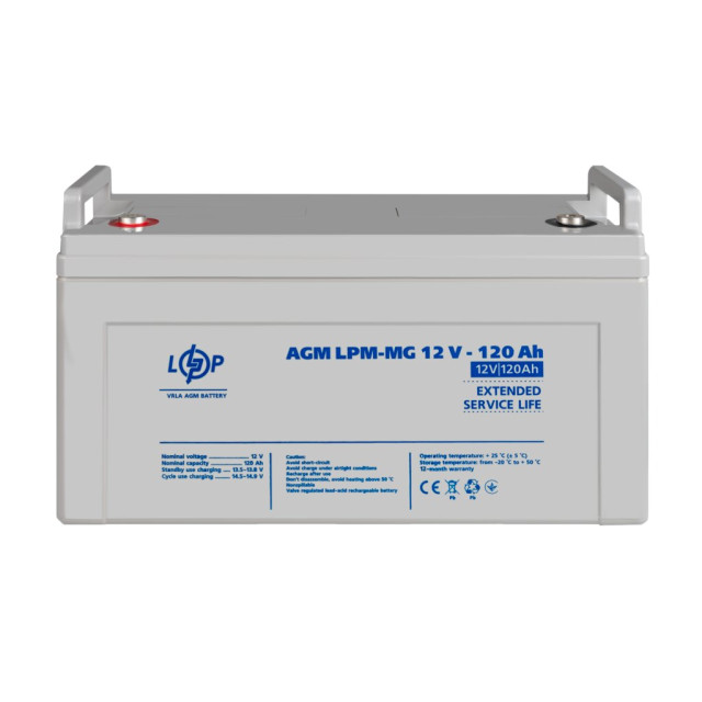 Аккумулятор мультигелевый LogicPower LPM-MG 12V - 120 Ah Аккумулятор мультигелевый LogicPower LPM-MG 12V - 120 Ah