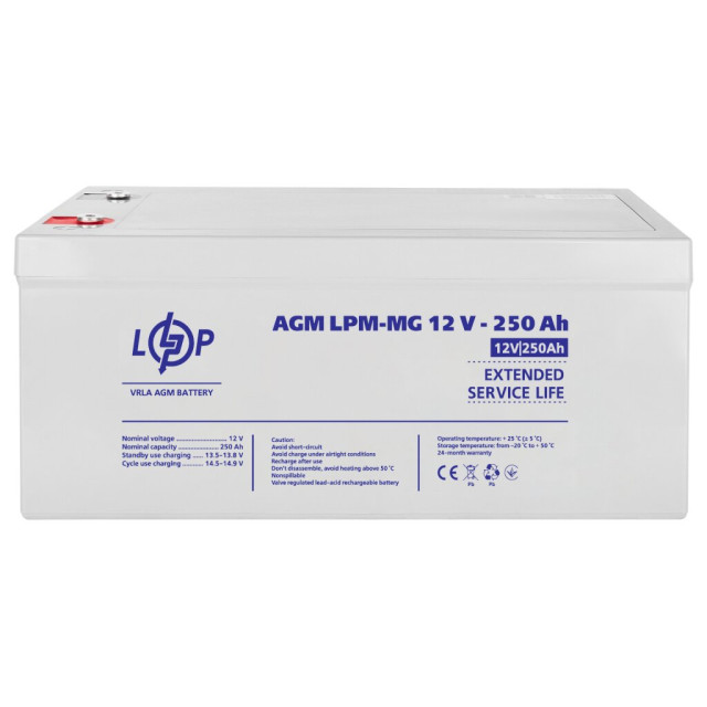 Аккумулятор мультигелевый LogicPower LPM-MG 12V - 250 Ah Аккумулятор мультигелевый LogicPower LPM-MG 12V - 250 Ah